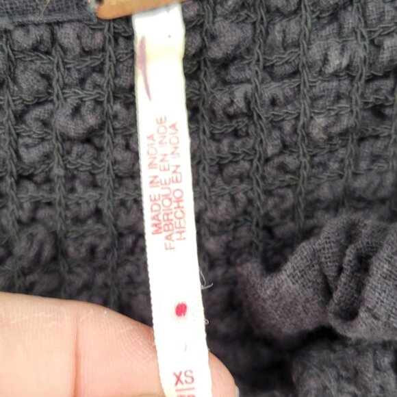 Free People Kiss and Tell Black Mini Dress Size XS - Picture 6 of 9